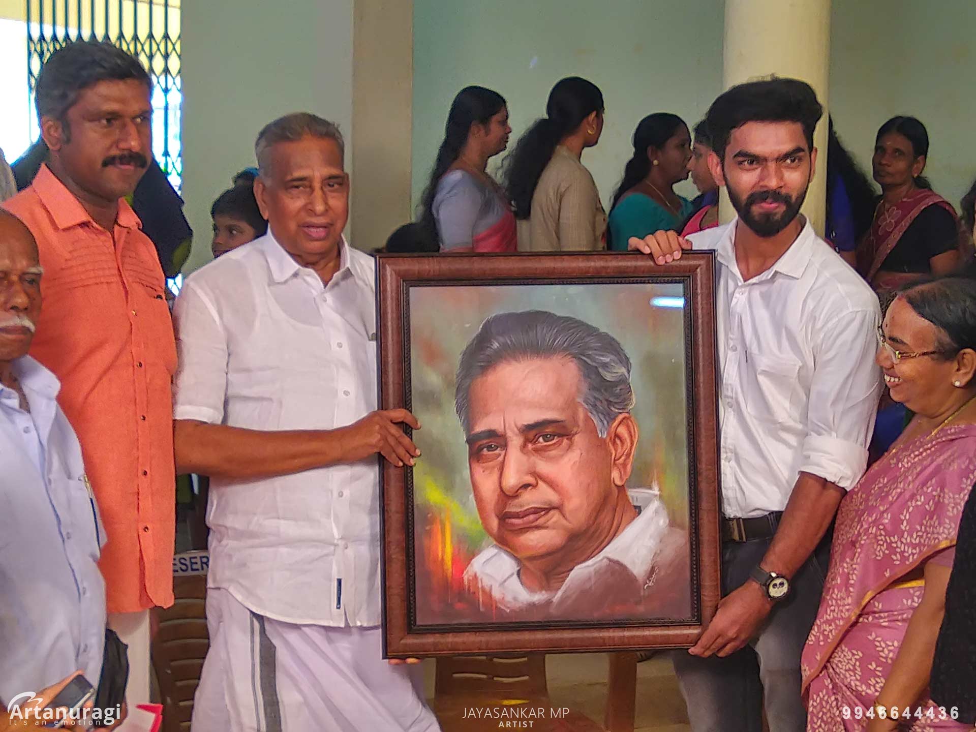 Vaikom-Vishwan-Birthday-Painting